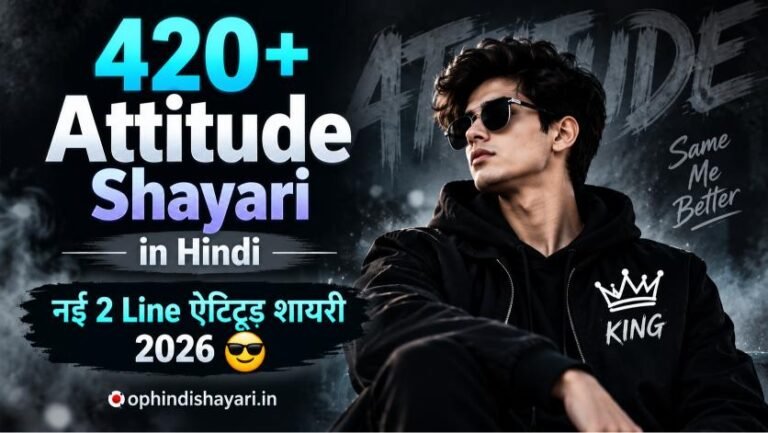 Attitude Shayari in Hindi | नई 2 Line ऐटिटूड शायरी