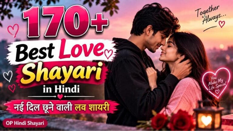 Best Love Shayari in Hindi | नई दिल छूने वाली लव शायरी