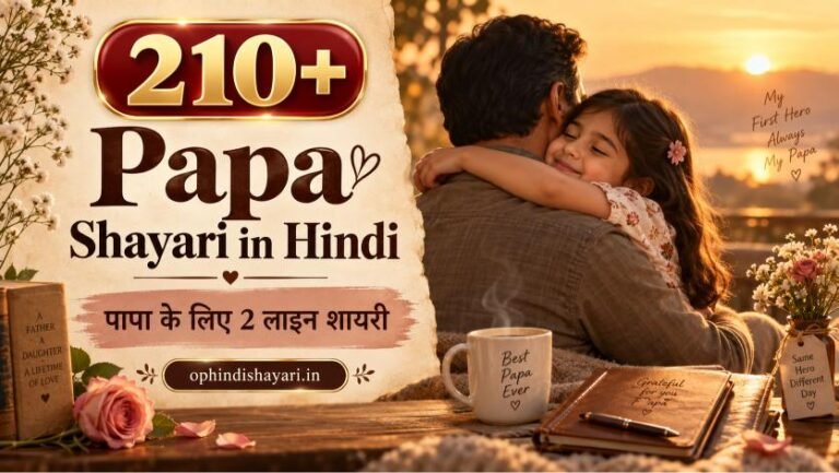 Papa Shayari in Hindi | पापा के लिए 2 लाइन शायर